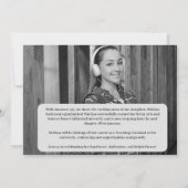 Minimalistische Ankündigung 2-Foto-Abschluss (Rückseite)