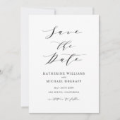 Minimalistische Ankündigung Datum freihalten (Vorderseite)