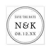 Minimalistische Ankündigung Datum freihalten Permastempel (Design)