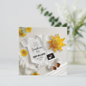 Minimalistische Ankündigung der Sommerschwangersch (Stehend Vorderseite)