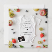 Minimalistische Ankündigung der Sommerschwangersch (Vorderseite)