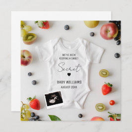 Minimalistische Ankündigung der Sommerschwangersch