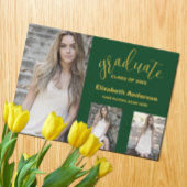 Minimalistische Ankündigung von 3 Fotos Abschluss