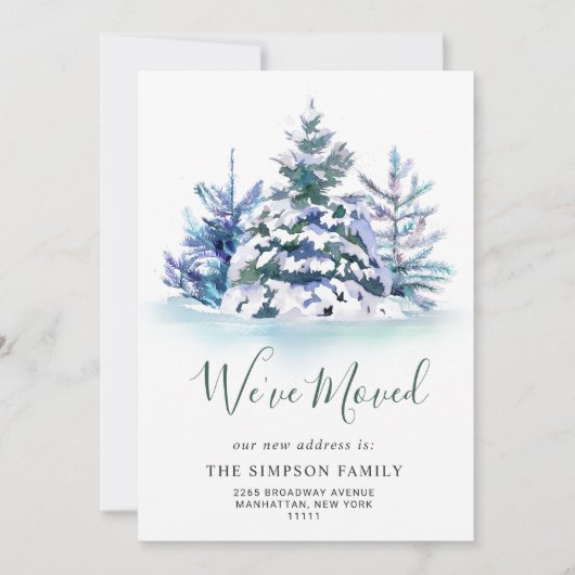 Minimalistische Ankündigung von Pine Tree (Vorderseite)