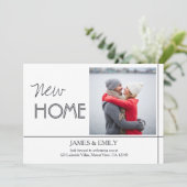 Minimalistische Ankündigung von Zuhause Foto Movin (Stehend Vorderseite)