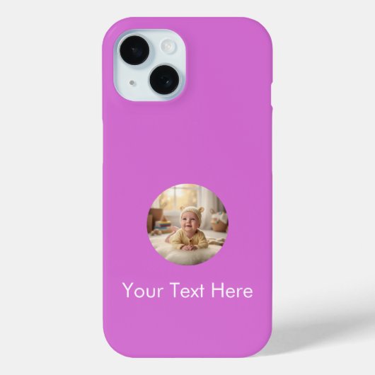 Minimalistische anpassbare Schutzhülle Case-Mate iPhone Hülle (Rückseite)