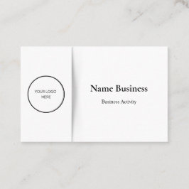 Minimalistische Anpassung: Schwarz und Weiß Visitenkarte