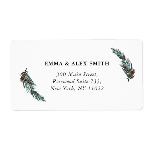 Minimalistische Anschrift L (Vorne)