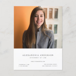 Minimalistische Anwaltskanzlei Beruflich Foto Busi Postkarte