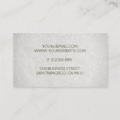 Minimalistische Anwaltskarte Beruflich Visitenkarte (Rückseite)