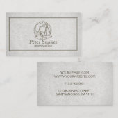 Minimalistische Anwaltskarte Beruflich Visitenkarte (Vorne/Hinten)