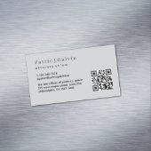Minimalistische Anwaltskarte mit QR-Code Magnetische Visitenkarte (Beispiel)