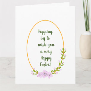 Minimalistische Apple Tree Blume Urlaub Ostern Karte