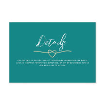 Minimalistische Aquamarine Hochzeitdetails