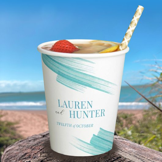 Minimalistische Aquarelle Pappbecher