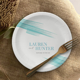 Minimalistische Aquarelle Pappteller