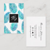 Minimalistische Aquarellfolien Visitenkarte (Vorne/Hinten)