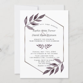 Minimalistische Aquarelltöne Einladung