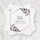 Minimalistische Aquarelltöne Geschenkanhänger (Vorderseite)