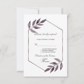 Minimalistische Aquarelltöne RSVP Karte (Vorderseite)