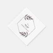 Minimalistische Aquarelltöne Serviette (Ecke)