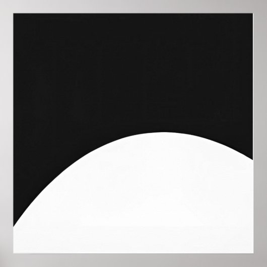 Minimalistische Arc - Moderne Abstrakte Kunst Poster (Vorne)