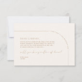 Minimalistische Arch Matron of Honorar Vorschlag C Einladung (Vorderseite)