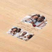 Minimalistische Arch Shape FotoCollage Save the Da Acryleinladungen (Ablage )