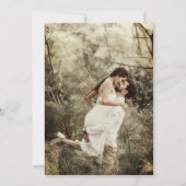 Minimalistische Arch Typografy-Hochzeit Einladung (Rückseite)