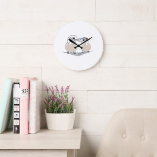 minimalistische Arktische Seeschwalbe-Liebesuhr Große Wanduhr