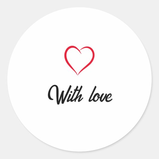 Minimalistische Ästhetik Einfach handschriftlich Runder Aufkleber (Vorderseite)