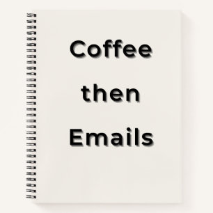 Minimalistische Ästhetik-Notizbuch mit typografisc Notizblock