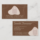 Minimalistische ästhetische feminine Totschlacke b Visitenkarte (Vorne/Hinten)