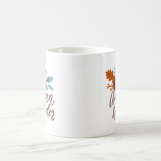 Minimalistische ästhetische Herbstschlucht Kaffeetasse (Mittel)