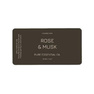 Minimalistische ätherische Öletiketten / Tropfflas Adressaufkleber