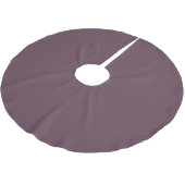 Minimalistische Aubergine lila solide schlicht ele Polyester Weihnachtsbaumdecke (Schrägansicht)