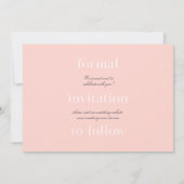 Minimalistische Aufzeichnung Rett-The-Date (Rückseite)