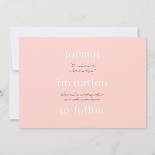 Minimalistische Aufzeichnung Rett-The-Date (Rückseite)