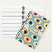 Minimalistische Augen des Mitteljahrhunderts Notizblock (Innen)