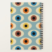 Minimalistische Augen des Mitteljahrhunderts Notizblock (Rückseite)