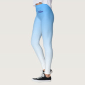 Minimalistische Ausrichtung mit Ihrem Namen auf Sk Leggings (Links)