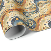 Minimalistische australische Aborigine-Kunst: verb Geschenkpapier (Rolleneckpunkt)