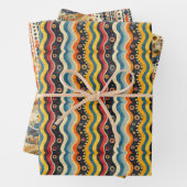 Minimalistische australische Aborigine-Kunst: verb Geschenkpapier Set (Beispiel)