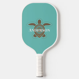 Minimalistische australische Aborigine Sea Turtle  Pickleball Schläger