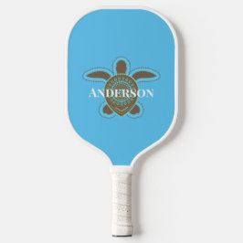 Minimalistische australische Aborigine Sea Turtle  Pickleball Schläger