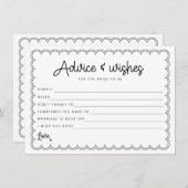 Minimalistische Ausweiskarte für die Grenzbriefe Einladung (Vorne/Hinten)