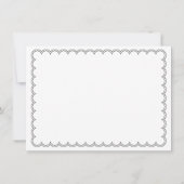 Minimalistische Ausweiskarte für die Grenzbriefe Einladung (Rückseite)