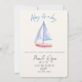 Minimalistische Baby-Baby-Dusche Einladung (Vorderseite)