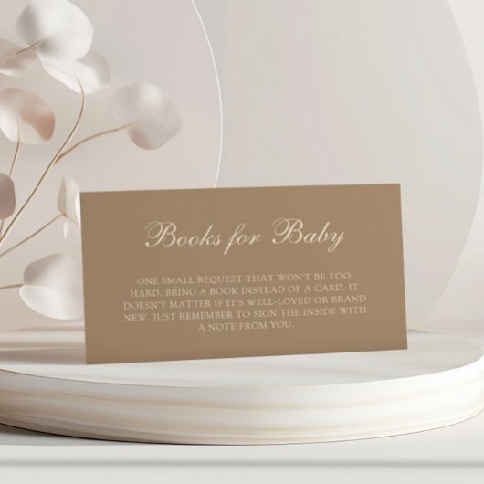 Minimalistische Baby Feet Gender Reveal Bücher für Begleitkarte