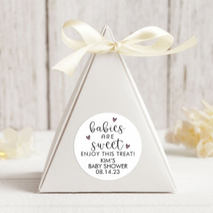 Minimalistische Baby-Girl-Babys sind süße Gefällig Runder Aufkleber